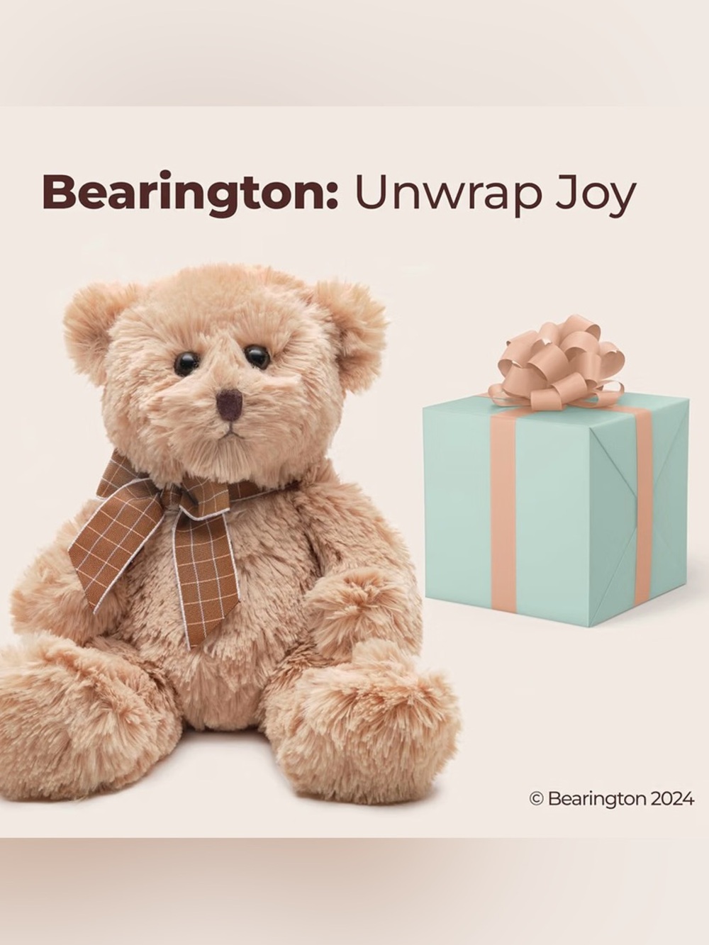Bearington Collection Baby Bensen Teddy Bear Plush 10" Soft Stuffed Animal - Picture 13 of 13